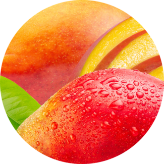 Fresh mango slices
