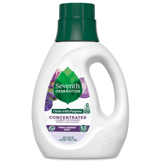 Concentrated Laundry Detergent Fresh Lavender Scent Front of Bottle