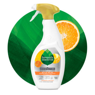 Seventh Generation Disinfecting Multi-Surface Cleaner - Spray Bottle - Lemongrass Citrus Scent